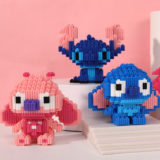 Heißer Verkauf DIY Mini Cartoon Charakter Kinder Geschenk Baustein-Sets