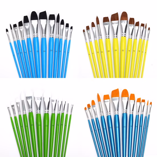 Künstlerpinsel für Acryl, Öl