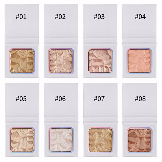 OEM-maßgeschneiderte Glitzer-Kosmetik-Make-up-Palette, Gelee-Textur-Gesichtsmarker
